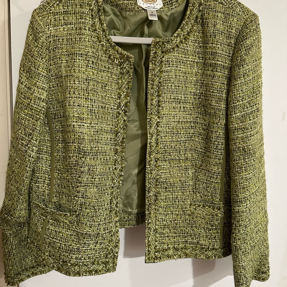 Talbots Blazer green